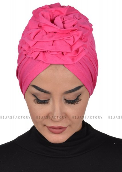 Kerstin - Fuchsie Baumwolle Turban - Ayse Turban