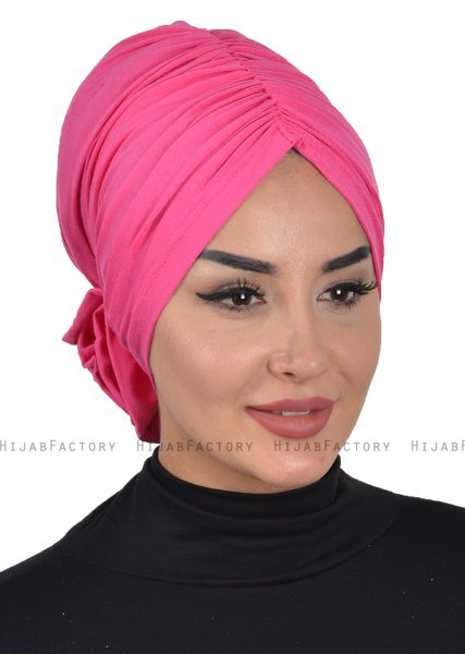 Kerstin - Fuchsie Baumwolle Turban - Ayse Turban
