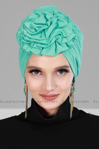 Kerstin - Türkis Baumwolle Turban - Ayse Turban