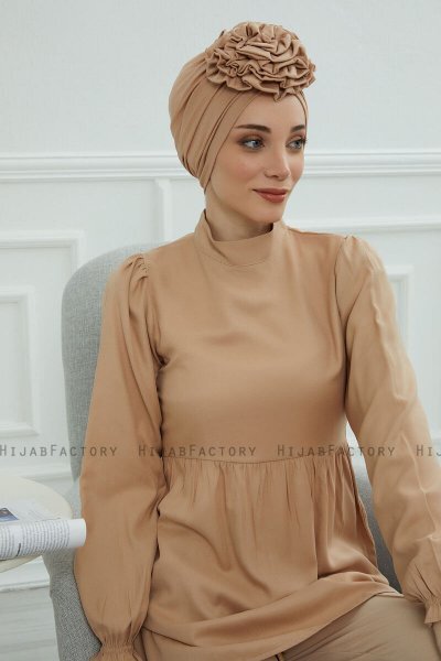 Kerstin - Sand Baumwolle Turban