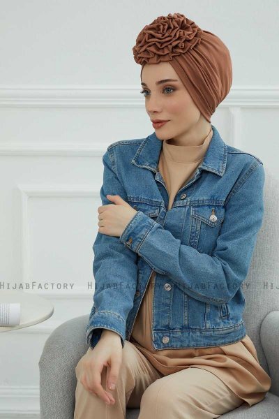 Kerstin - Caramel Baumwolle Turban