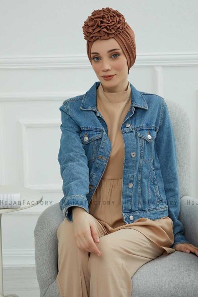 Kerstin - Caramel Baumwolle Turban
