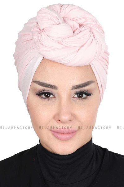 Sigrid - Altrosa Baumwolle Hijab - Ayse Turban