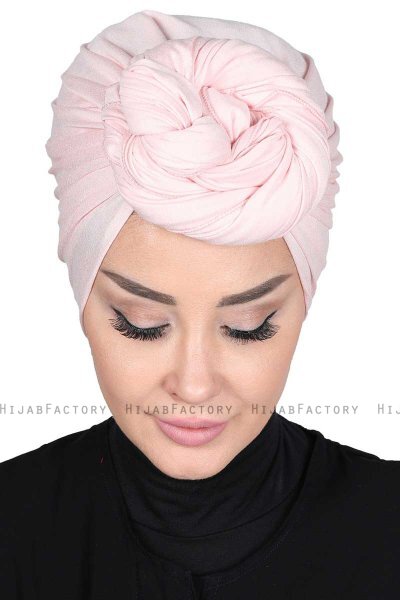 Sigrid - Altrosa Baumwolle Hijab - Ayse Turban