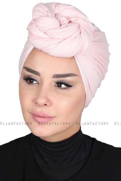 Sigrid - Altrosa Baumwolle Hijab - Ayse Turban