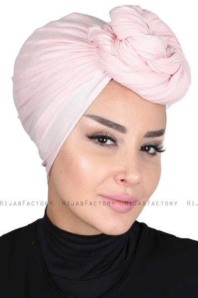 Sigrid - Altrosa Baumwolle Hijab - Ayse Turban