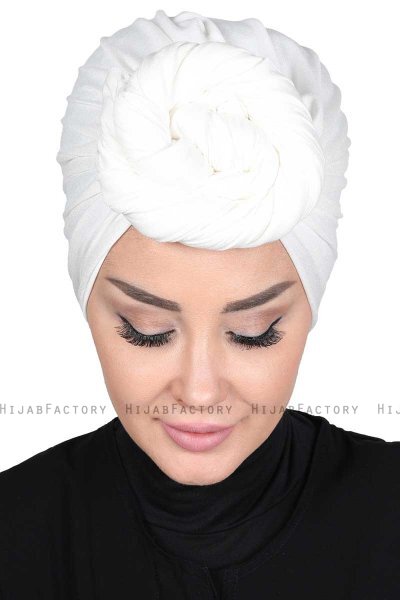 Sigrid - Creme Baumwolle Hijab - Ayse Turban