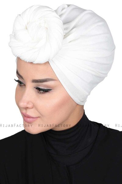 Sigrid - Creme Baumwolle Hijab - Ayse Turban
