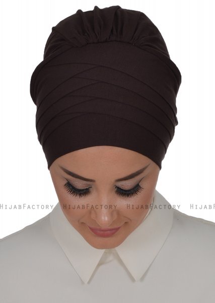 Monica - Braun Baumwolle Turban - Ayse Turban