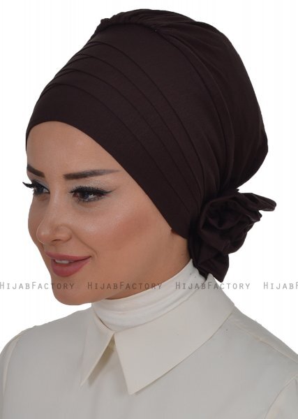 Monica - Braun Baumwolle Turban - Ayse Turban