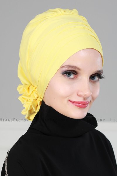 Monica - Gelb Baumwolle Turban - Ayse Turban