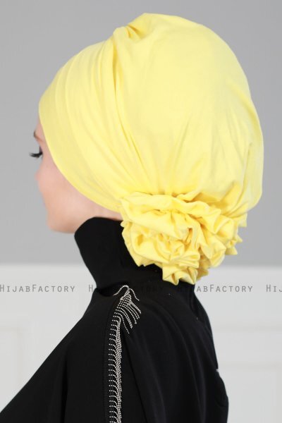 Monica - Gelb Baumwolle Turban - Ayse Turban