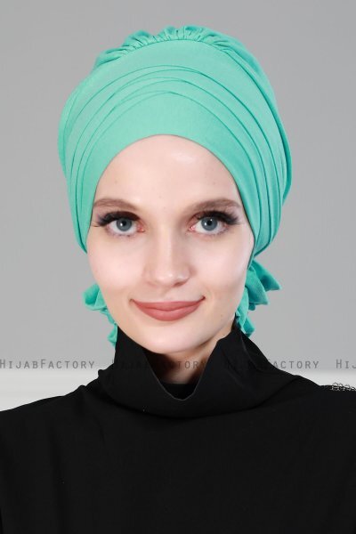 Monica - Türkis Baumwolle Turban - Ayse Turban