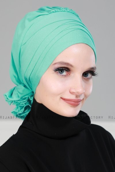Monica - Türkis Baumwolle Turban - Ayse Turban