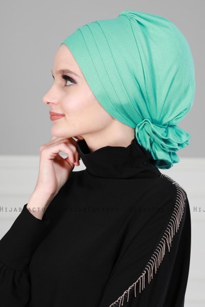 Monica - Türkis Baumwolle Turban - Ayse Turban