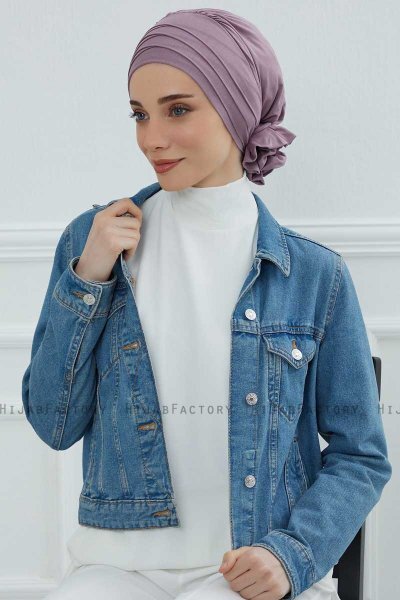 Monica - Lilac Baumwolle Turban