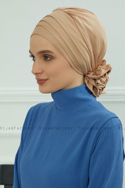 Monica - Sand Baumwolle Turban