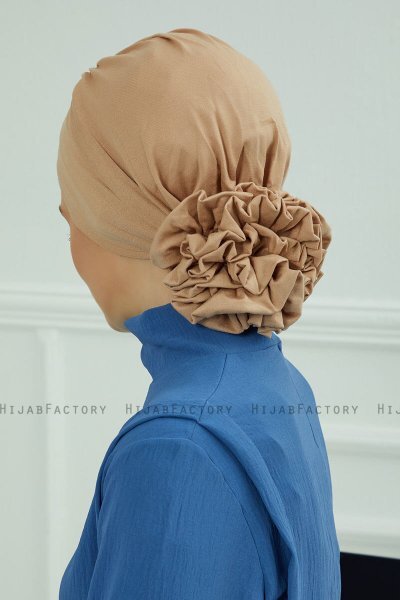 Monica - Sand Baumwolle Turban