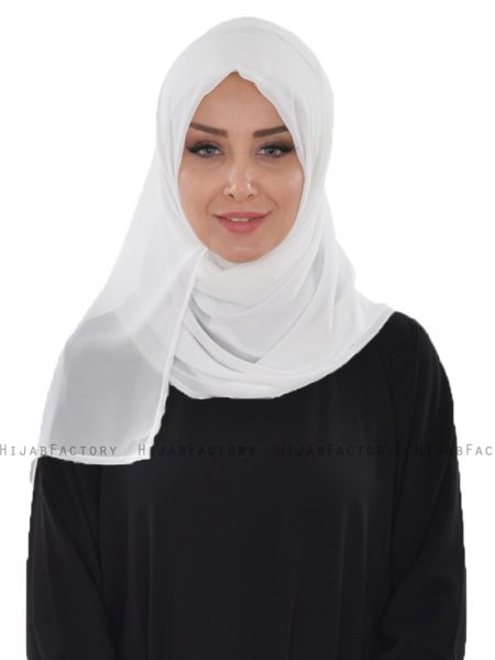 Evelina - Offwhite Praktisch Hijab - Ayse Turban