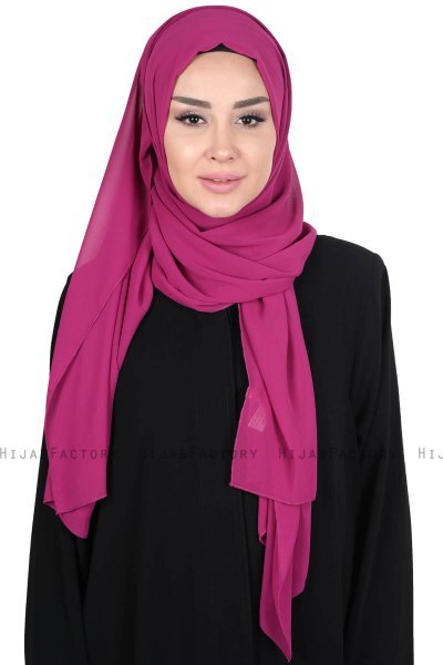 Joline - Fuchsie Premium Chiffon Hijab