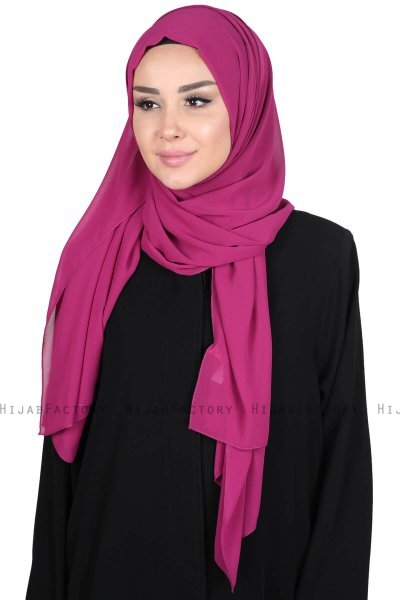 Joline - Fuchsie Premium Chiffon Hijab