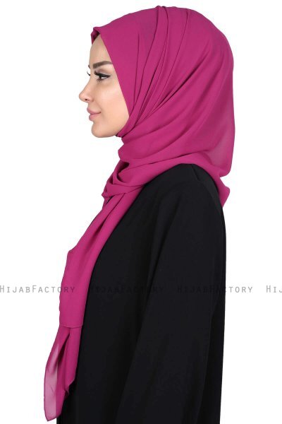 Joline - Fuchsie Premium Chiffon Hijab