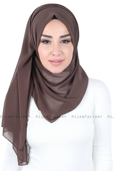 Joline - Braun Premium Chiffon Hijab