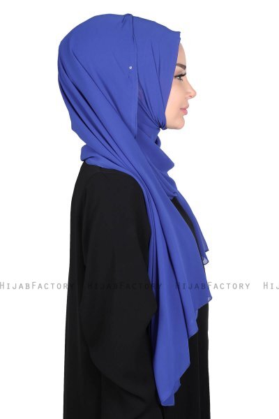 Joline - Blau Premium Chiffon Hijab