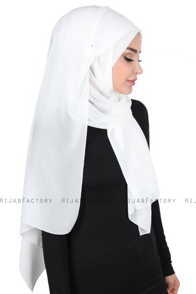 Joline - Offwhite Premium Chiffon Hijab