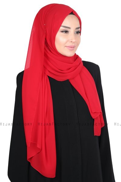 Joline - Rot Premium Chiffon Hijab