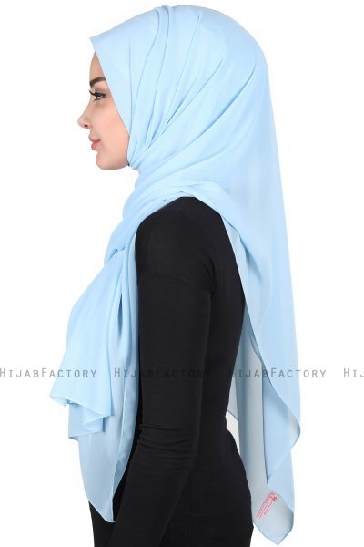Joline - Hellblau Premium Chiffon Hijab
