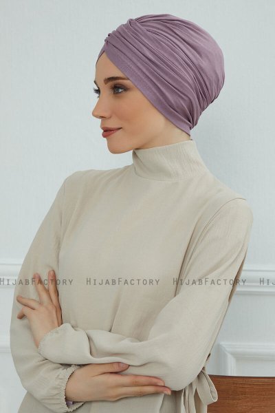 Fiona - Lilac Baumwolle Turban