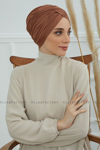 Fiona - Caramel Baumwolle Turban