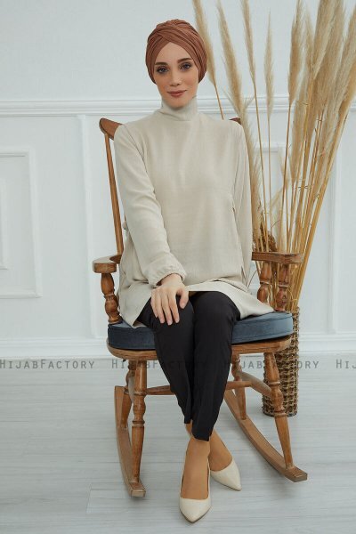 Fiona - Caramel Baumwolle Turban