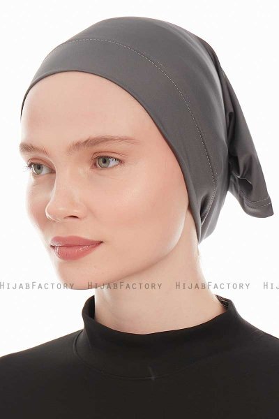 Emine - Dunkelgrau Hijab Unterkappe