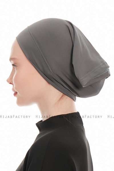 Emine - Dunkelgrau Hijab Unterkappe