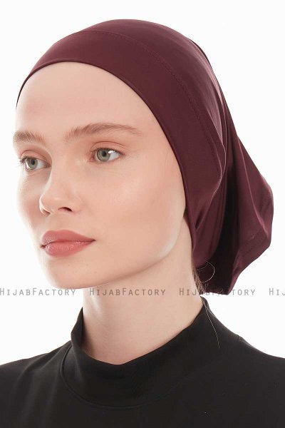 Emine - Pflaume Hijab Unterkappe