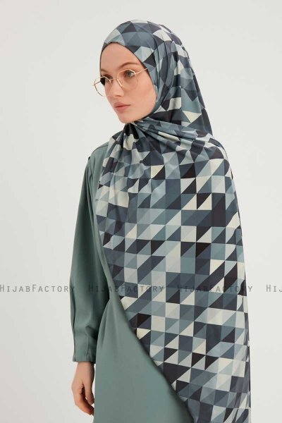 Banou - Indigo Gemustert Hijab