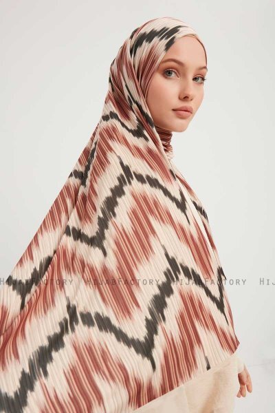 Tansu - Zimt Gemustert Hijab