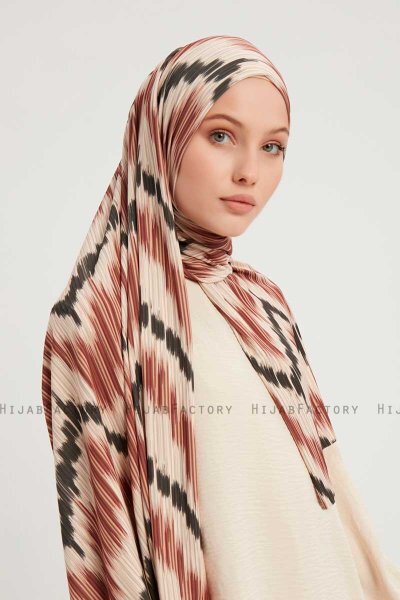Tansu - Zimt Gemustert Hijab