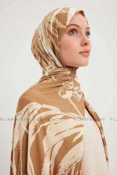 Ezmeray - Braun Gemustert Hijab