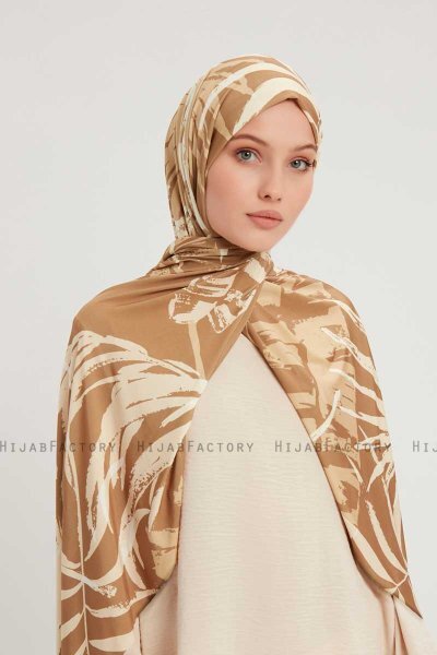 Ezmeray - Braun Gemustert Hijab