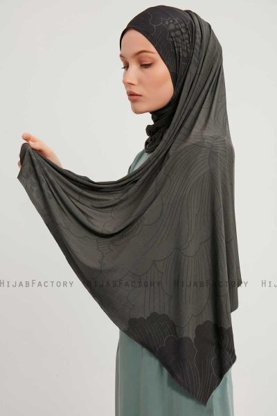 Fadime - Smoked Gemustert Hijab