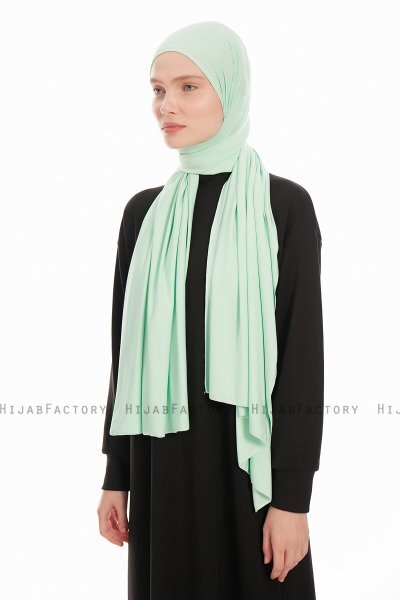 Farah - Minzgrün Jersey Hijab Kopftuch