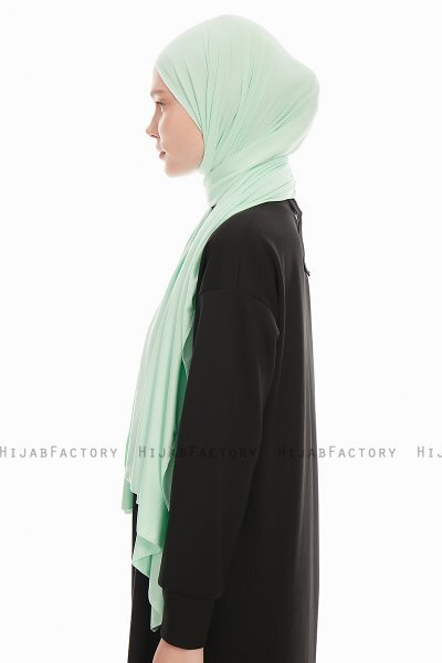 Farah - Minzgrün Jersey Hijab Kopftuch