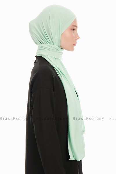 Farah - Minzgrün Jersey Hijab Kopftuch