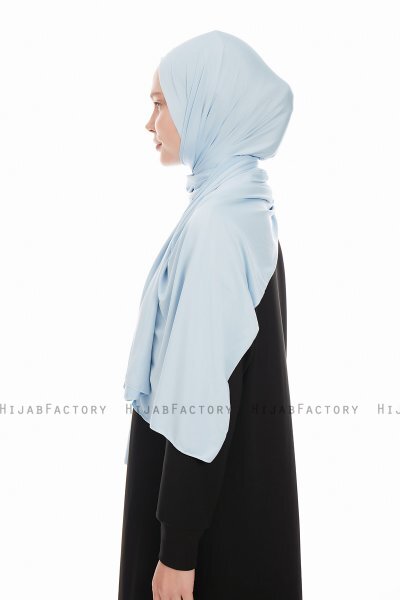 Farah - Hellblau Jersey Hijab Kopftuch
