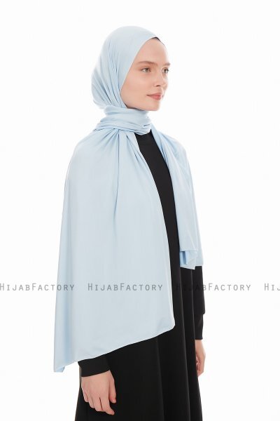 Farah - Hellblau Jersey Hijab Kopftuch