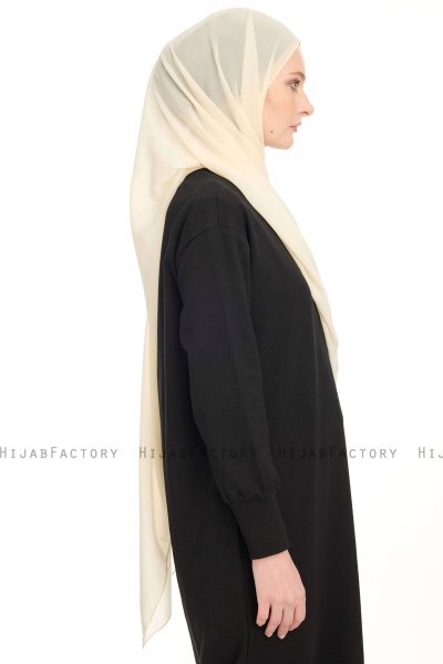 Chiffon Hijab - Leichte Beige