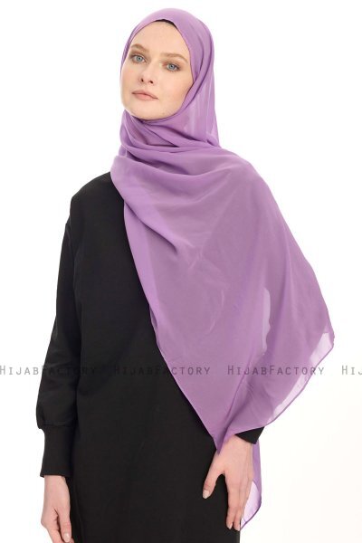 Chiffon Hijab - Helles Lila